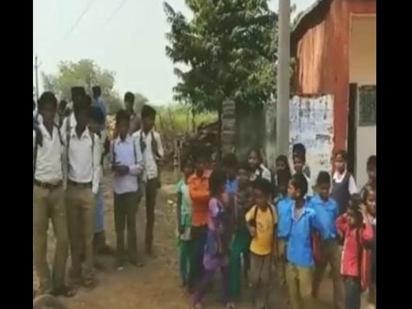 Kids in damoh Madhya Pradesh school asked to clean loo with mid-day meal plates Kids in damoh Madhya Pradesh school asked to clean loo with mid-day meal plates