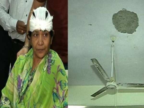 A woman injured on railway ticket counter in Mumbai A woman injured on railway ticket counter in Mumbai