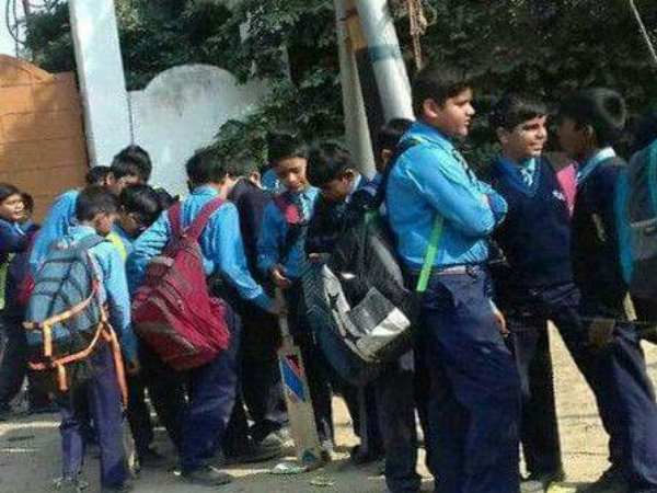 Fire in the School Bus, Students were saved during Picnic trip Fire in the School Bus, Students were saved during Picnic trip