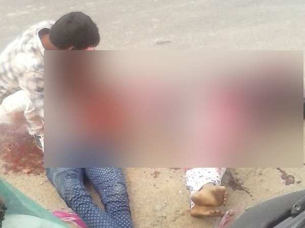Sisters dead on the road, brother wept in Unnao Sisters dead on the road, brother wept in Unnao
