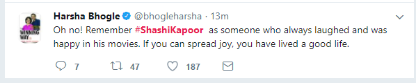 हर्षा भोसले ने जताया दुख