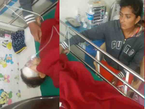बच्चों के साथ खेल रही थी बच्ची
