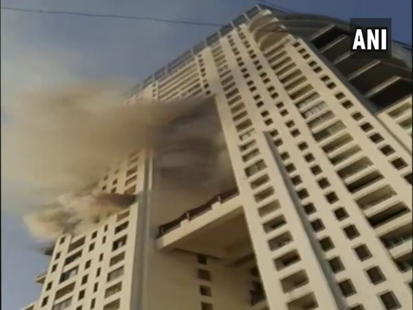 Mumbai Fire breaks out on 17th floor of a building in Walkeshwar Mumbai Fire breaks out on 17th floor of a building in Walkeshwar