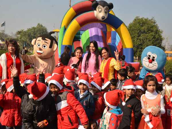 Merry Christmas Celebration by School Children in Saharanpur Merry Christmas Celebration by School Children in Saharanpur