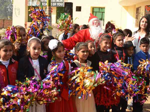 Merry Christmas Celebration by School Children in Saharanpur Merry Christmas Celebration by School Children in Saharanpur