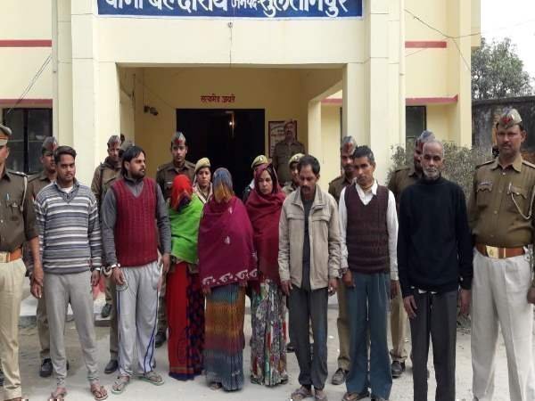 sultanpur murder 8 arrested sultanpur murder 8 arrested