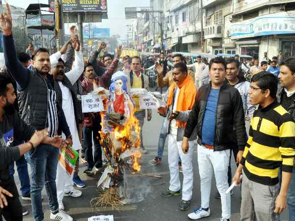 Salman Khan's protest in Saharanpur by Valmiki Community Salman Khan's protest in Saharanpur by Valmiki Community