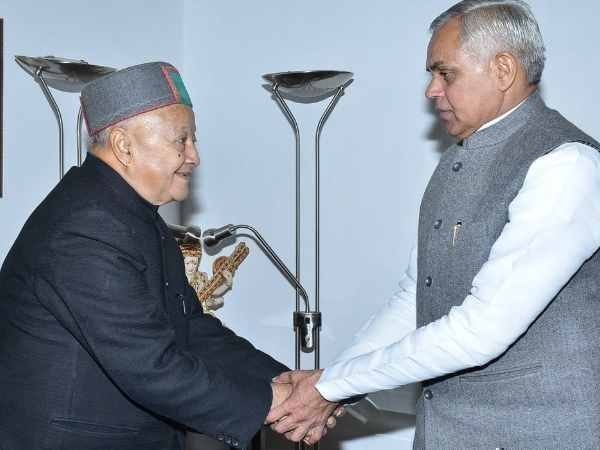 CM Virbhdra Singh met governor and resigned from post in Himachal Pradesh. CM Virbhdra Singh met governor and resigned from post in Himachal Pradesh.