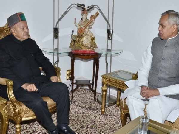 CM Virbhdra Singh met governor and resigned from post in Himachal Pradesh. CM Virbhdra Singh met governor and resigned from post in Himachal Pradesh.