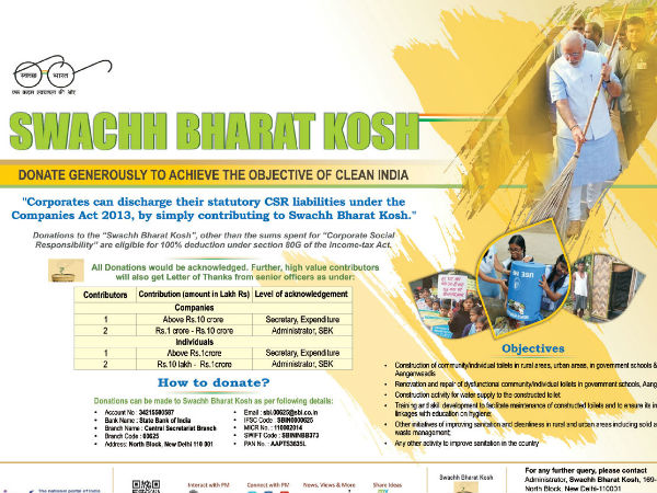 Swachh Bharat Kosh set up by Consulate General of India in Melbourne Swachh Bharat Kosh set up by Consulate General of India in Melbourne