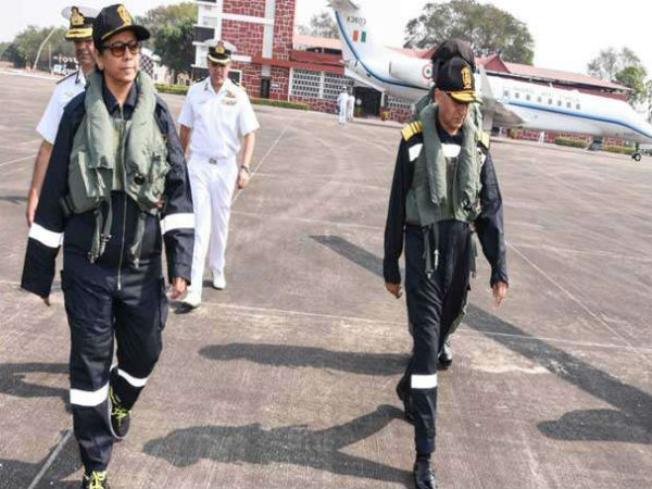 Watch: Defence minister Nirmala Sitharaman onboard INS Vikramaditya Watch: Defence minister Nirmala Sitharaman onboard INS Vikramaditya