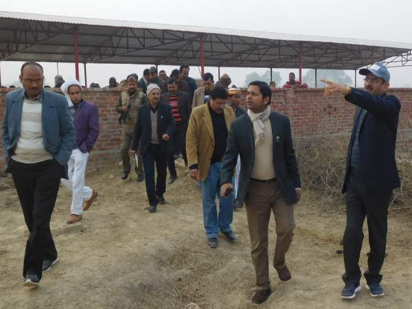 मौके पर किया गया निरीक्षण