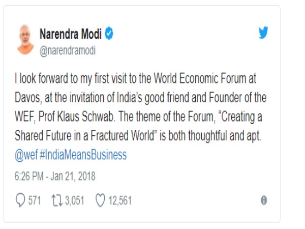 मोदी ने दी जानकारी