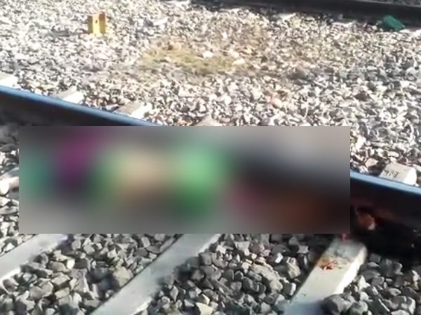 Three killed on track of Mathura by a train Three killed on track of Mathura by a train