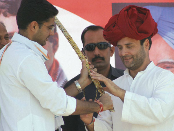 राज्स्थान में कांग्रेस को मिली सीटें