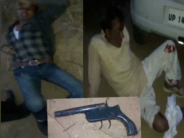 बरामद हुई चोरी की कार, तमंचे