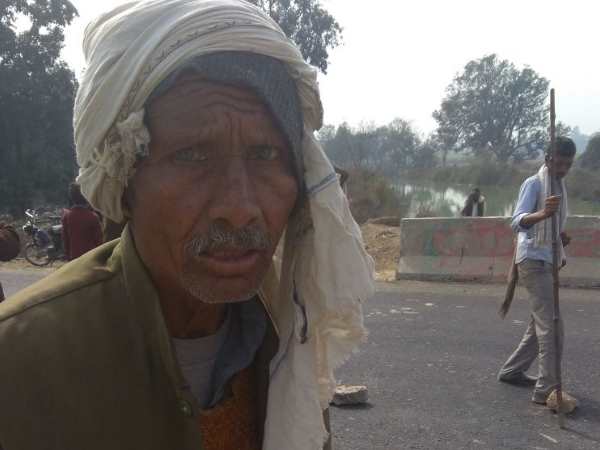भेड़ों को हाईवे पार करा रहा था मालिक