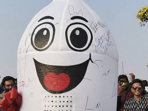 International Condom Day celebrated in Delhi Connaught Place International Condom Day celebrated in Delhi Connaught Place