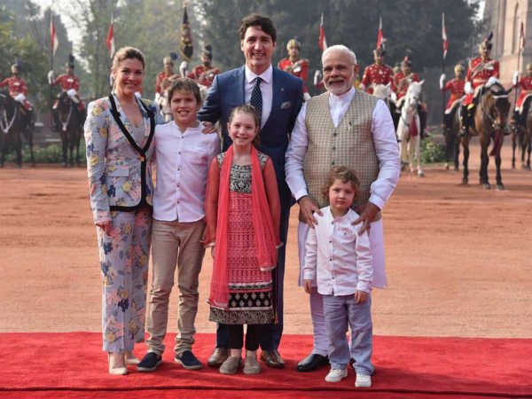 ट्रूडो के बच्चों से मिले पीएम मोदी