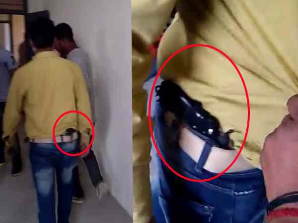 Examiner was walking in the examination room of revolver at Agra University Examiner was walking in the examination room of revolver at Agra University