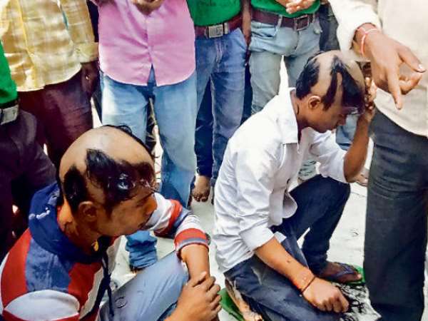 villagers caught 2 men talking with girls then go bald them villagers caught 2 men talking with girls then go bald them