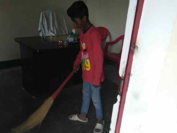 A broom felt in the education department office A broom felt in the education department office