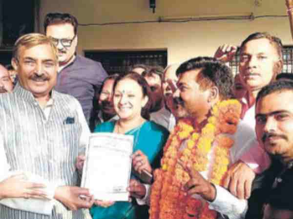 Congress defeated BJP in Block head election in Pratapgarh Congress defeated BJP in Block head election in Pratapgarh