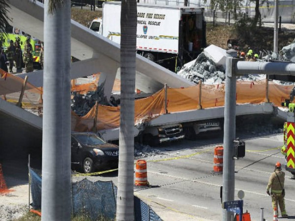 usa Florida university bridge collapses several died usa Florida university bridge collapses several died