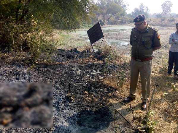 Woman's charred body found after Holika burning in Kanpur Woman's charred body found after Holika burning in Kanpur
