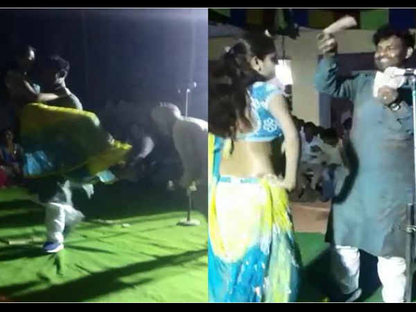 डांसर को गोद में उठाया और फिर पैसे लुटाए