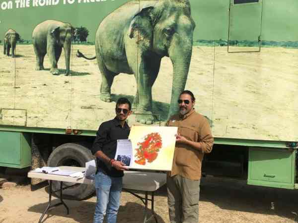 Yuzvendra Chahal visits Elephant Conservation Center Yuzvendra Chahal visits Elephant Conservation Center