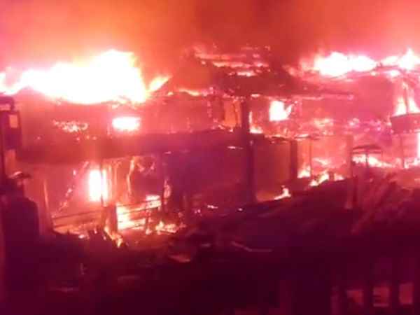 Fire broke out in the Kaishani village of Shimla Fire broke out in the Kaishani village of Shimla