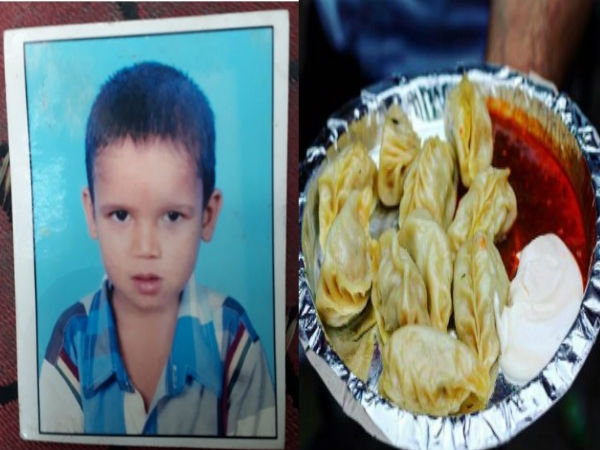 मोमोज खाने की जिद कर रहा था बच्चा