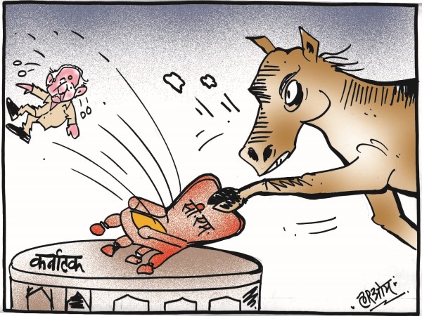 cartoon Karnataka bs yeddyurappa resign governor goes on silent cartoon Karnataka bs yeddyurappa resign governor goes on silent