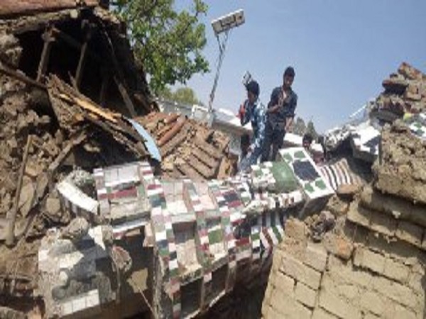 balrampur mosque damaged in heavy storm mother with her child died balrampur mosque damaged in heavy storm mother with her child died