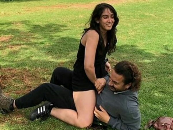 आमिर और ईरा की तस्वीर पर विवाद