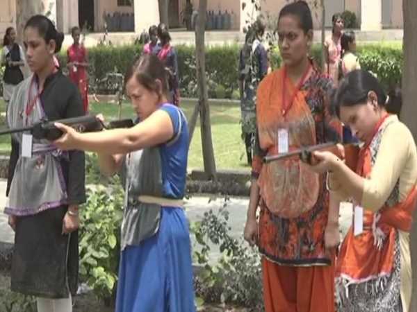 Women get weapons training at Vishwa Hindu Parishad Durga Vahini camp in Agra Women get weapons training at Vishwa Hindu Parishad Durga Vahini camp in Agra
