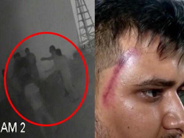 sambhal bajrang dal members beaten a man as he asked money sambhal bajrang dal members beaten a man as he asked money