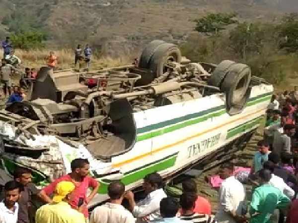 Many killed when a bus fell in ditch in Himachal Pradesh Many killed when a bus fell in ditch in Himachal Pradesh