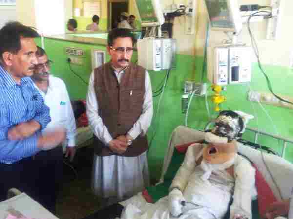 Cylinder ruptures:two people died,27 injured Cylinder ruptures:two people died,27 injured