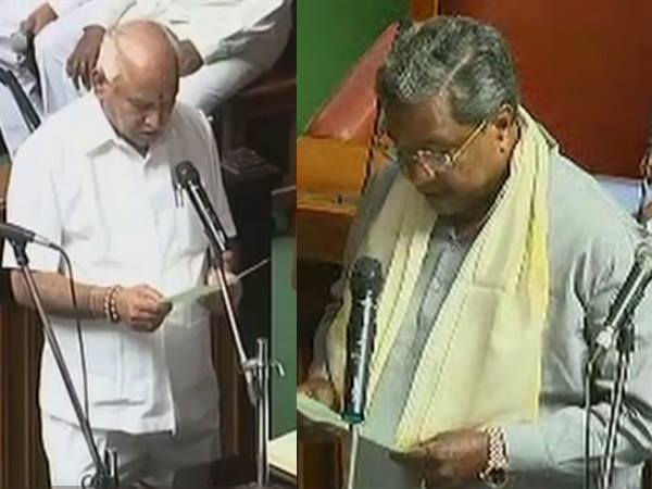#Karnataka:येदुरप्पा-सिद्धारमैया ने ली विधायक के रूप में शपथ #Karnataka:येदुरप्पा-सिद्धारमैया ने ली विधायक के रूप में शपथ