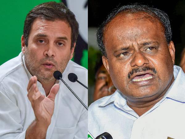 कुमारस्वामी की सोनिया गांधी और राहुल गांधी से मुलाकात