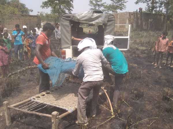 villegers killed leopard and than burn in bahraich villegers killed leopard and than burn in bahraich