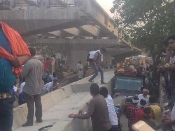 Very tragic Pics of overbridge fall in Varanasi Very tragic Pics of overbridge fall in Varanasi