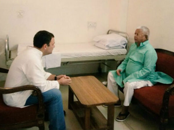 राहुल गांधी ने की थी लालू से मुलाकात