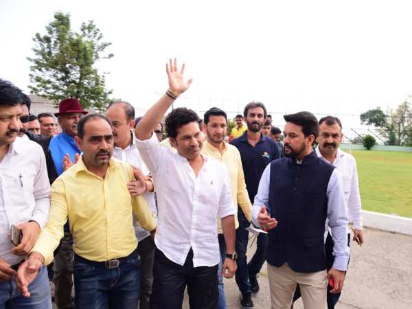 Sachin Tendulkar laid foundation of Cricket Museum in Himachal Sachin Tendulkar laid foundation of Cricket Museum in Himachal