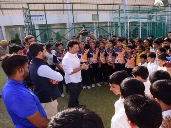 Sachin Tendulkar laid foundation of Cricket Museum in Himachal Sachin Tendulkar laid foundation of Cricket Museum in Himachal