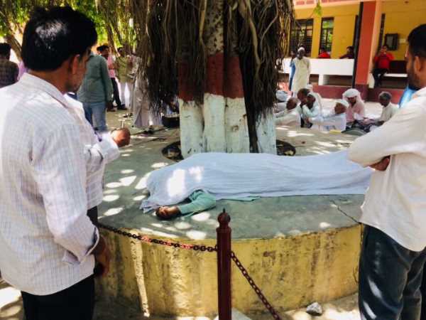 गन्ना किसान की मौत से हड़कंप
