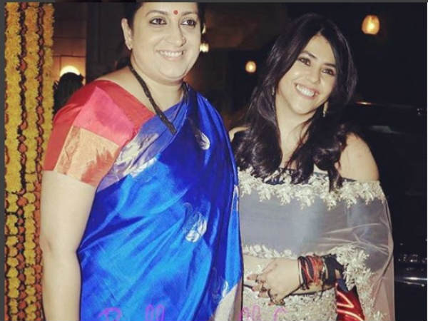 Ekta Kapoor share Smriti Irani Rare Picture compaire her like wine Ekta Kapoor share Smriti Irani Rare Picture compaire her like wine