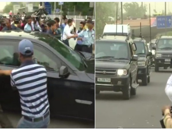 Former Prime Minister Dr Manmohan Singh arrives at AIIMS to meet former Prime Minister Atal Bihari Vajpayee Former Prime Minister Dr Manmohan Singh arrives at AIIMS to meet former Prime Minister Atal Bihari Vajpayee